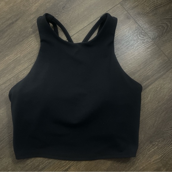 Athleta Tops - Athleta Black Longline Conscious Strappy Crop Bra